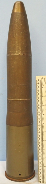 INERT. British 1986 Dated 76mm ARMDC (76.2x230R) L23A1, HE (High Explosive) Weighted DRILL Round For The Scorpion light Tank and Saladin Armoured Car. - O 1779 INERT. British 1986 Dated 76mm ARMDC (76.2x230R) L23A1, HE (High Explosive) Weighted DRILL Round For The Scorpion light Tank and Saladin Armoured Car. - O 1779  Other Ammunition - {CATEGORY} in 