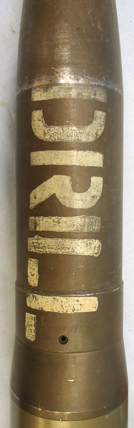 INERT. British 1986 Dated 76mm ARMDC (76.2x230R) L23A1, HE (High Explosive) Weighted DRILL Round For The Scorpion light Tank and Saladin Armoured Car. - O 1779 INERT. British 1986 Dated 76mm ARMDC (76.2x230R) L23A1, HE (High Explosive) Weighted DRILL Round For The Scorpion light Tank and Saladin Armoured Car. - O 1779  Other Ammunition - {CATEGORY}