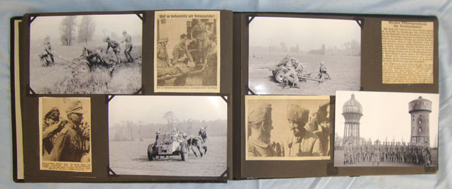  German Panzer Grenadier’s ‘Meine Dienstzett’ (My War) Photograph Album With Orig German Panzer Grenadier’s ‘Meine Dienstzett’ (My War) Photograph Album With Orig Other Accessory