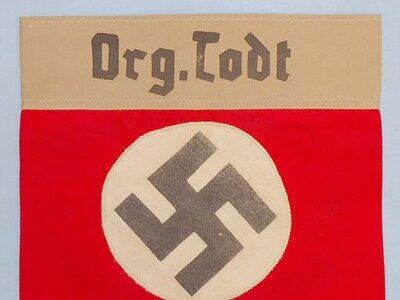 Original* Germany, Ot. An Organisation Todt Armband (Organisation Todt Armband). N 106. Original* Germany, Ot. An Organisation Todt Armband (Organisation Todt Armband). N 106.  Antique & Militaria