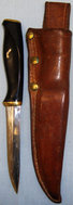 Fiskars ‘Finland’ Hunting/Skinning Knife with Leather Sheath. ED 2591. Knive