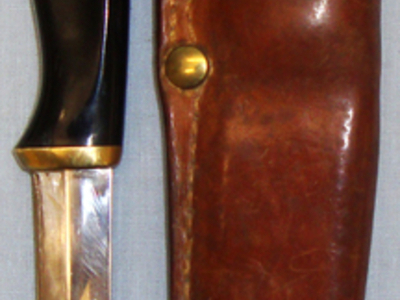 Fiskars ‘Finland’ Hunting/Skinning Knife with Leather Sheath. ED 2591. Knive