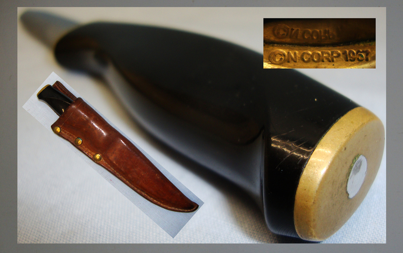 Fiskars ‘Finland’ Hunting/Skinning Knife with Leather Sheath. ED 2591. Knive