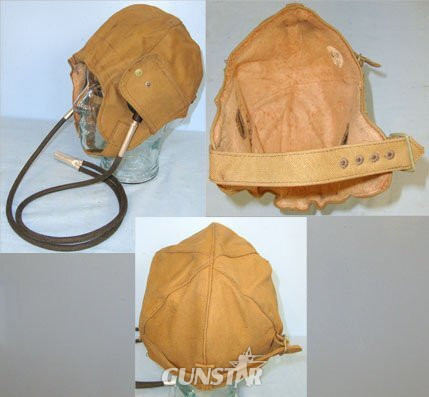  Rare* MINT, WWII 1940 British WD RAF Pilot’s Tan Cloth Pilot\'s Training Flying Helmet by M. Kaye with Correct Air Ministry Gosport Communication Tubes. Sn 15339:22. Rare* MINT, WWII 1940 British WD RAF Pilot’s Tan Cloth Pilot's Training Flying Helmet by M. Kaye with Correct Air Ministry Gosport Communication Tubes. Sn 15339:22.  Antique & Militaria