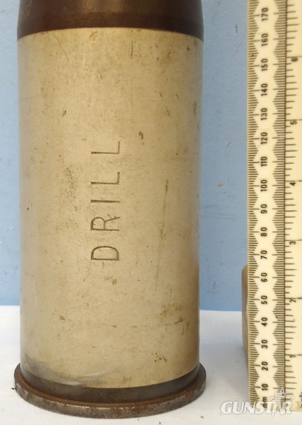 NERT. British 1960 Dated 76mm ARMDC (76.2x230R) L23A1, HE (High Explosive) Weighted DRILL Round For The Scorpion light Tank and Saladin Armoured Car. - O 1776 NERT. British 1960 Dated 76mm ARMDC (76.2x230R) L23A1, HE (High Explosive) Weighted DRILL Round For The Scorpion light Tank and Saladin Armoured Car. - O 1776  Other Ammunition - {CATEGORY} in 