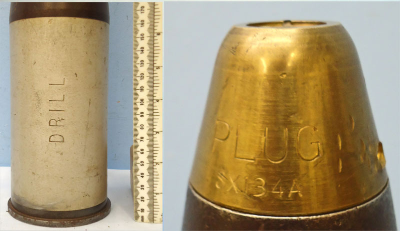  NERT. British 1960 Dated 76mm ARMDC (76.2x230R) L23A1, HE (High Explosive) Weighted DRILL Round For The Scorpion light Tank and Saladin Armoured Car. - O 1776 NERT. British 1960 Dated 76mm ARMDC (76.2x230R) L23A1, HE (High Explosive) Weighted DRILL Round For The Scorpion light Tank and Saladin Armoured Car. - O 1776  Other Ammunition