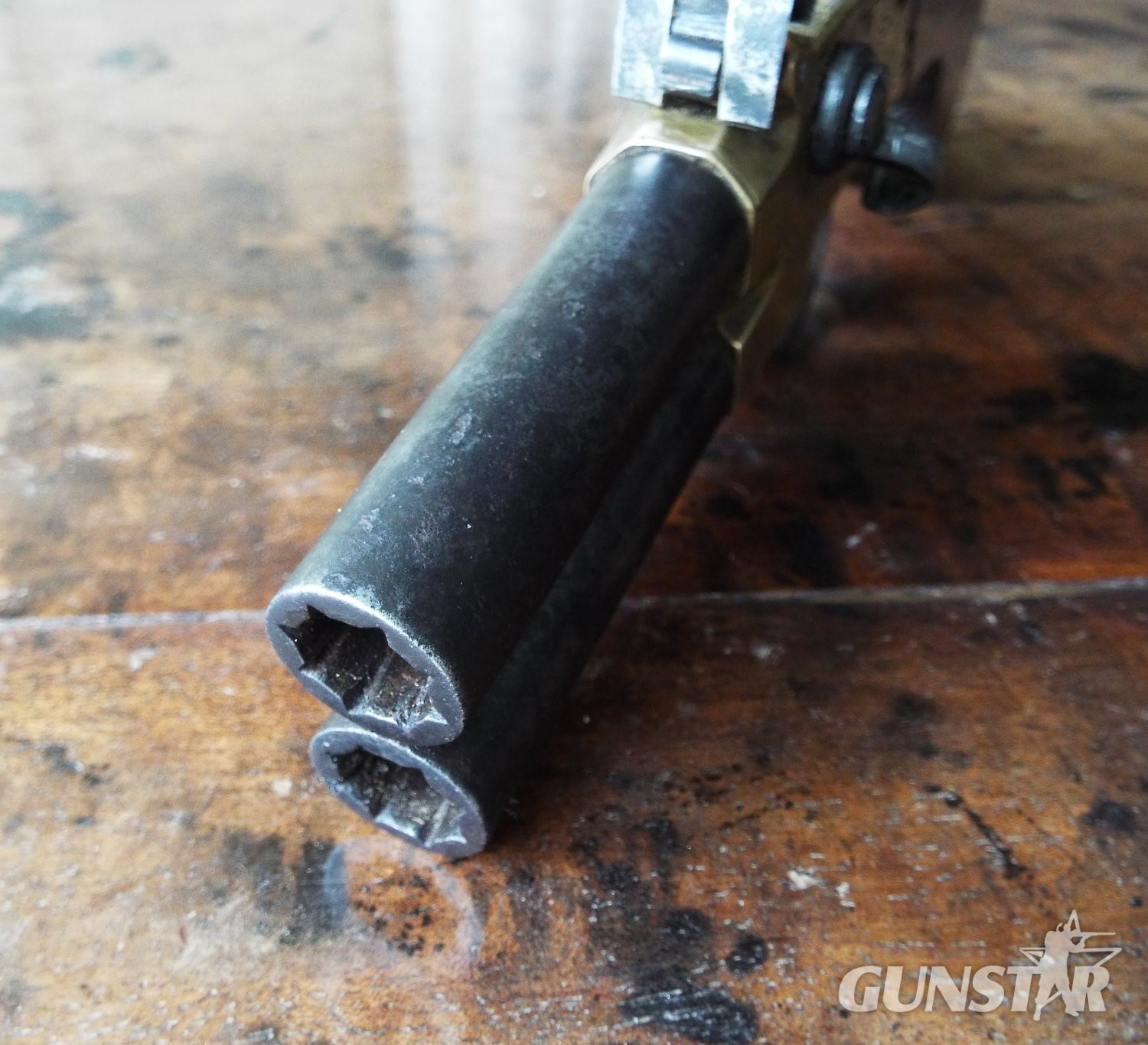 H. Nock Flintlock tap-action pistol .47 Cal Muzzleloader Muzzleloader