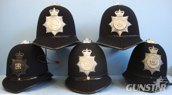 Police Male Constable\'s / Sergeant\'s Blue Serge Helmets With Helmet Plates, Pr Police Male Constable's / Sergeant's Blue Serge Helmets With Helmet Plates, Pric Clothing in 