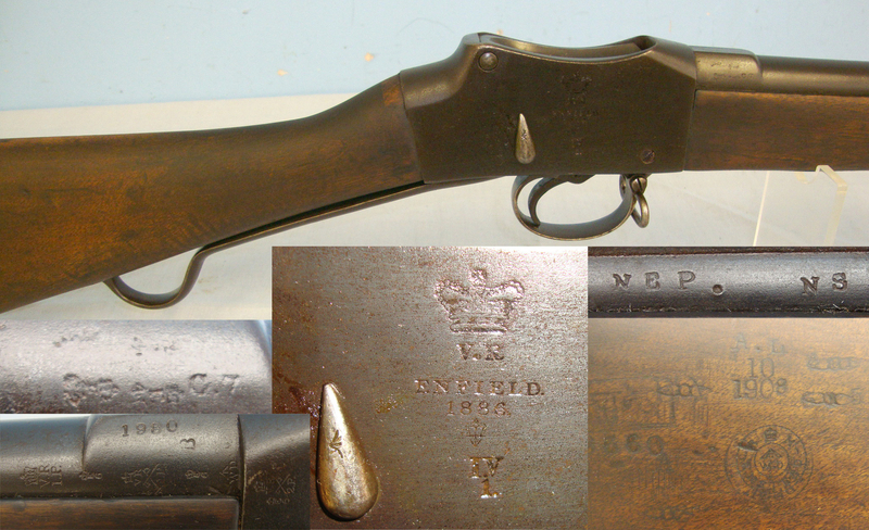 Martini Henry British Service Rifle With British WD & India Arsenal Marks. Single Shot .577 Rifle