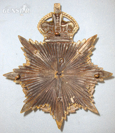 Manchester Regiment Helmet Plate. Pre WW1 C1902- 1914 British Kings Crown Manchester Regiment Helmet Plate. Other Accessory