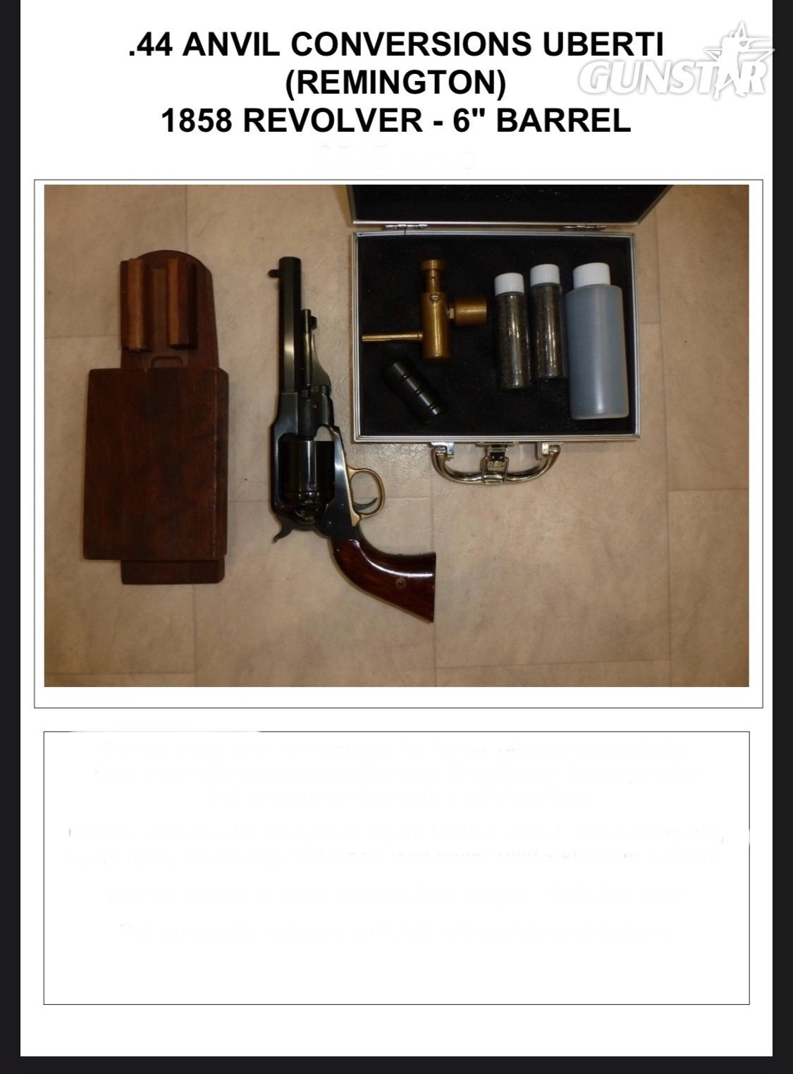 Uberti 1858 New Army .44 Muzzleloader