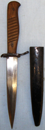 WWII German Trench Knife and Scabbard. ED 2616. Dagger