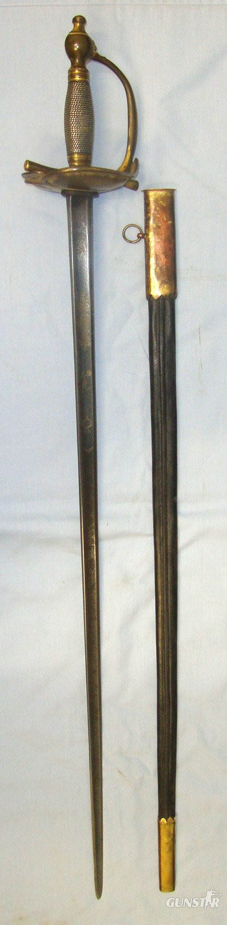  Runkel **NAPOLEONIC WARS ERA**EARLY VARIANT**British 1796 Pattern Heavy Cavalry Officers Sword With Gilt Etched Blade By JJ Runkel Solingen. ED 2197 Sword