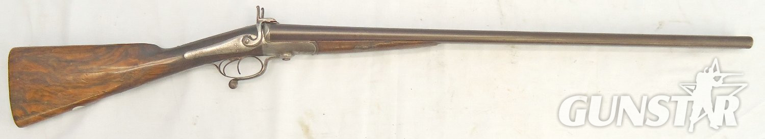 W. C. Scott c.1860s, English, W & C Scott & Son, London, 13 Bore Rotary Underlever Double Damascus Barrelled Breech Loading Pinfire Obsolete Calibre Sporting Shotgun. Sn - 18212 Muzzleloader 13 Bore/gauge - {CATEGORY} in 