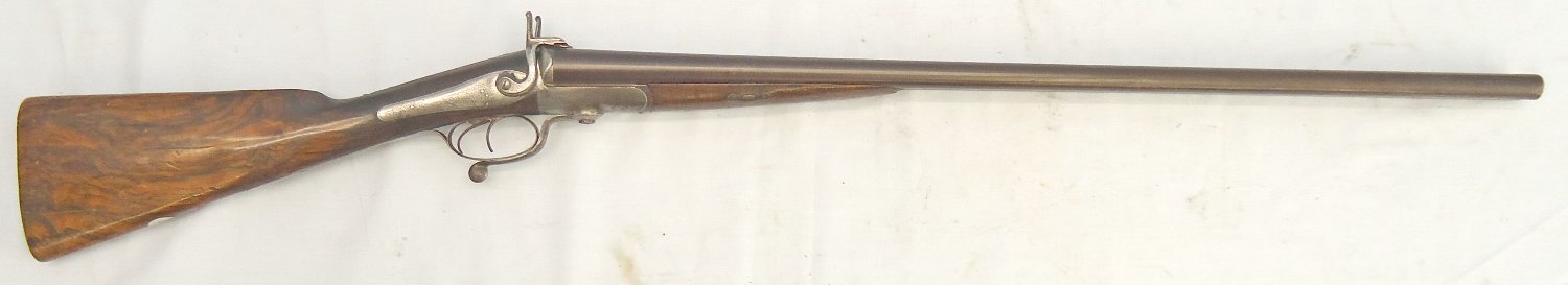 W. C. Scott c.1860s, English, W & C Scott & Son, London, 13 Bore Rotary Underlever Double Damascus Barrelled Breech Loading Pinfire Obsolete Calibre Sporting Shotgun. Sn - 18212 Muzzleloader 13 Bore/gauge - {CATEGORY} in 