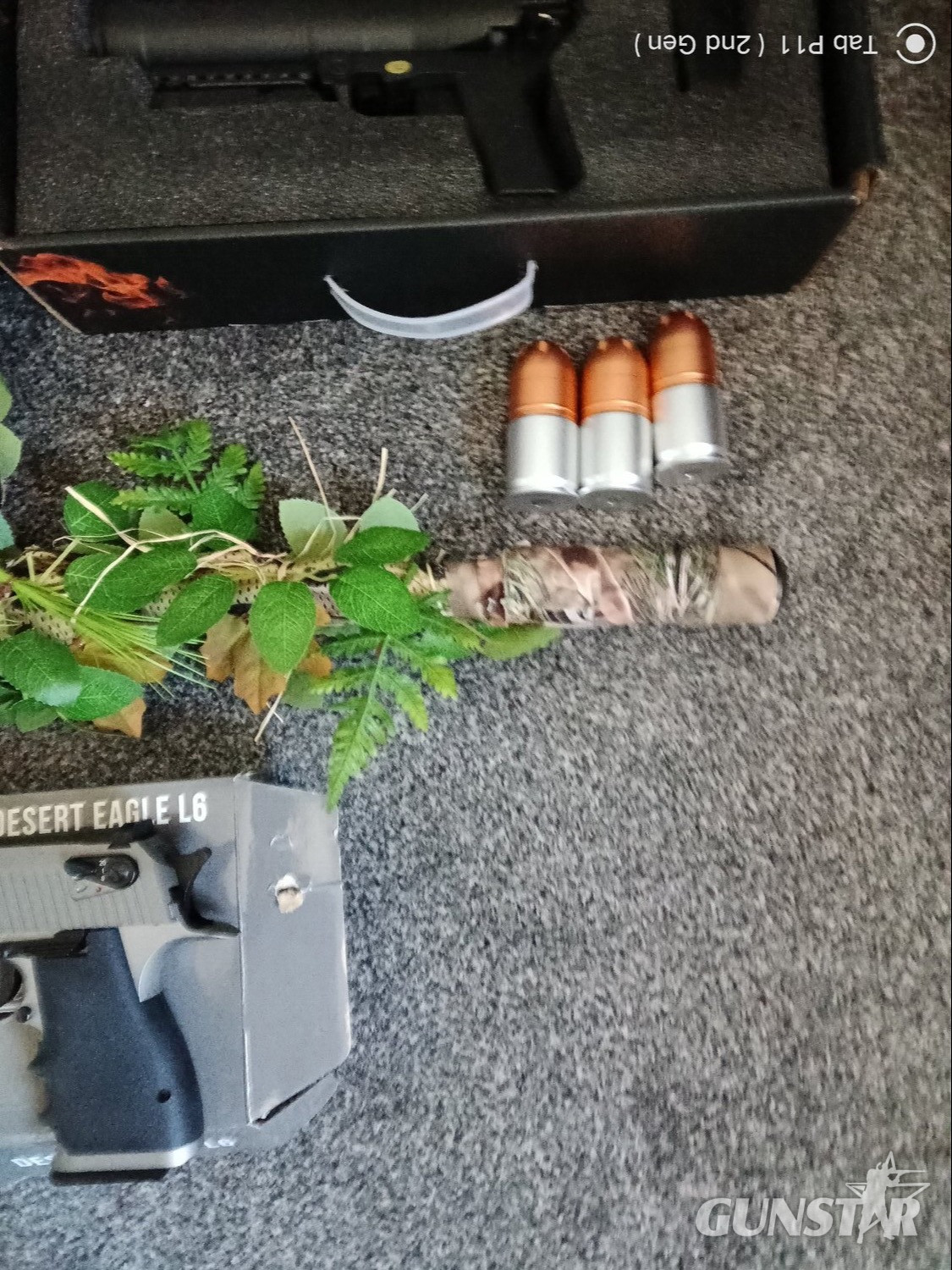 Multi  Joblot of Airsoft like new sliverback sniper rifle grenade launcher and desert eagle 6 mm - {CATEGORY}