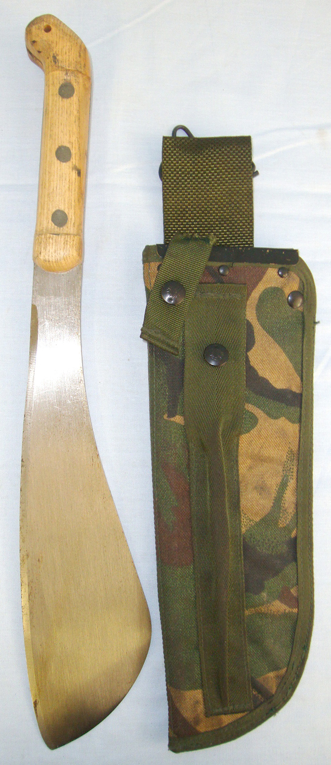  Un-Issued 2000 Dated British WD Ralph Martindale Military Machete & 2006 Dated WD DPM Camouflage Scabbard. ED 2183 Other Blade