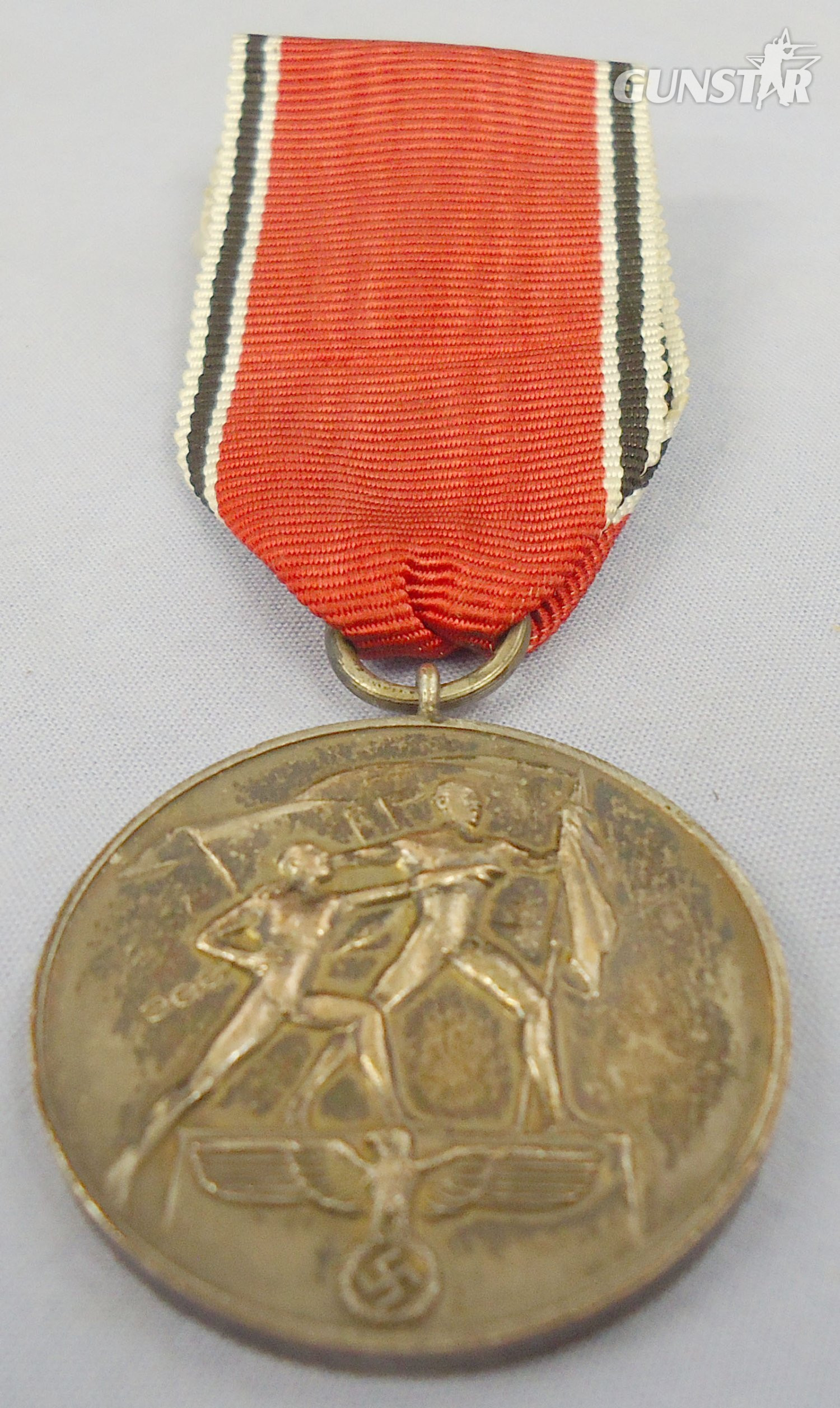 German Anschluss Commemorative Medal and Ribbon. N 192. German Anschluss Commemorative Medal and Ribbon. N 192.  Antique & Militaria