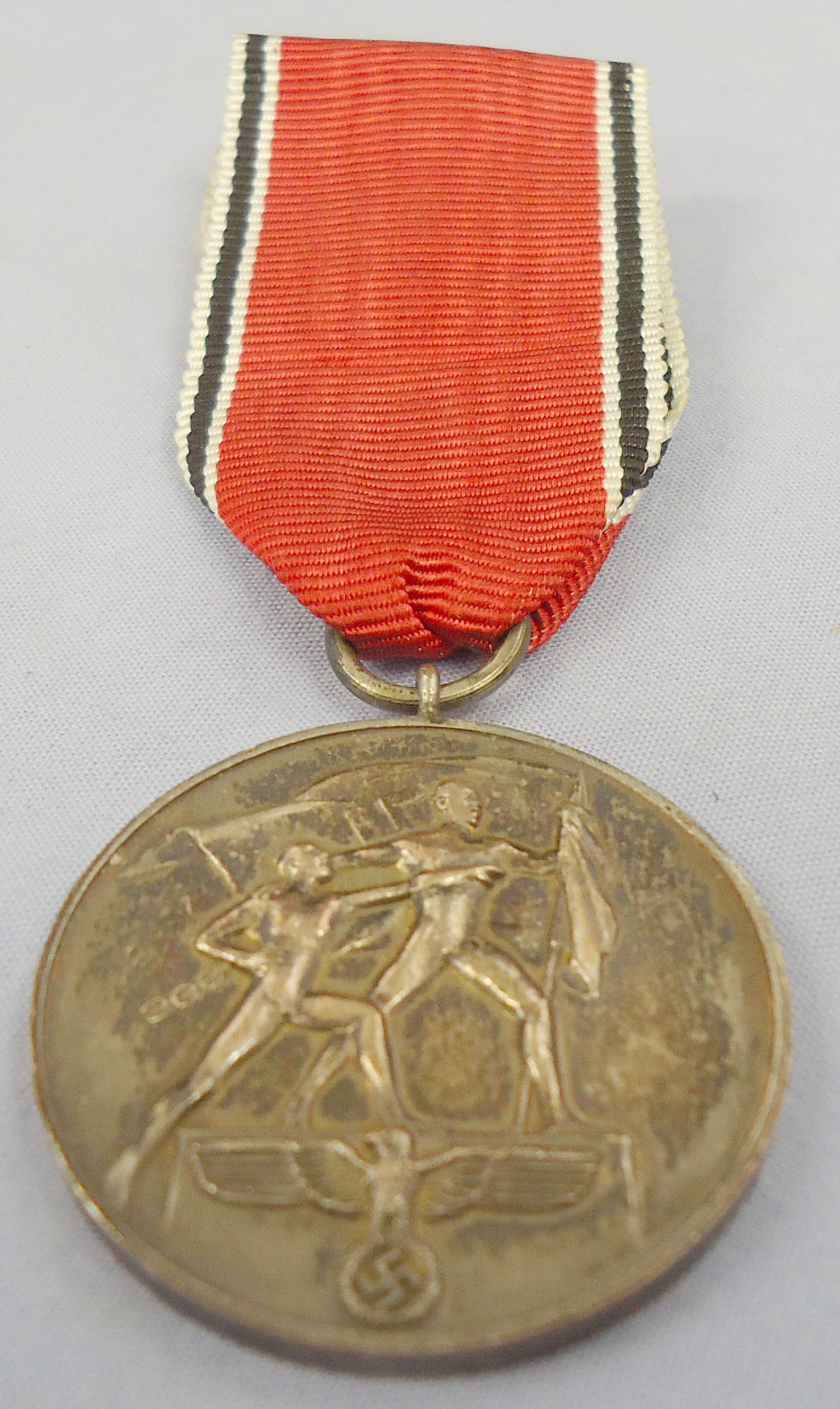 German Anschluss Commemorative Medal and Ribbon. N 192. German Anschluss Commemorative Medal and Ribbon. N 192.  Antique & Militaria