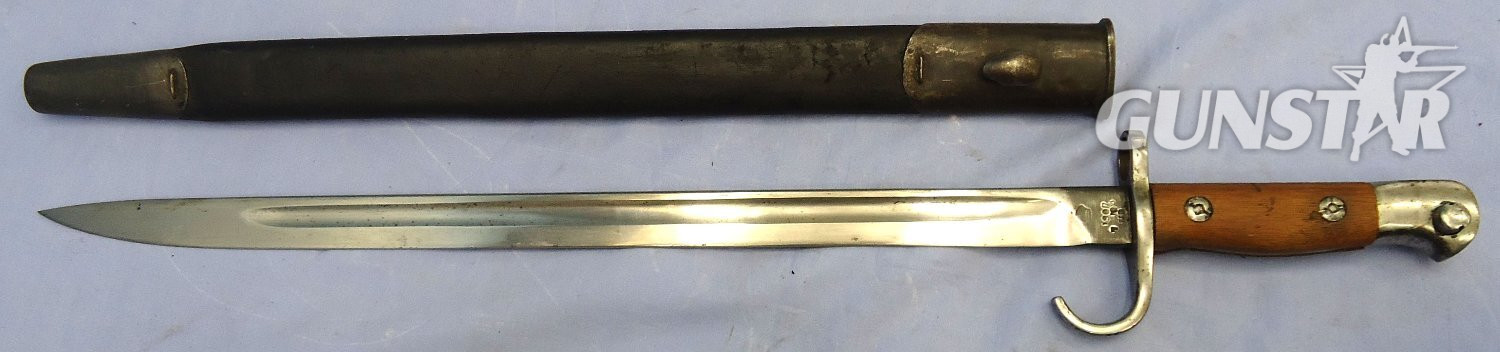 Rare** British, Pattern 1907, 1908 Dated, Hooked Quillon Bayonet and Scabbard by RSAF Enfield to the Royal Irish Regiment. Sn 23484:120 Bayonet - {CATEGORY} in 