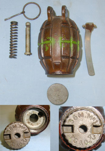 INERT** DEACTIVATED**MATCHING MANUFACTURER MARKS** British WD WW2 1942 & 1943 Da INERT** DEACTIVATED**MATCHING MANUFACTURER MARKS** British WD WW2 1942 & 1943 Da Antique & Militaria