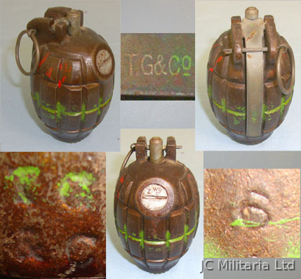  INERT** DEACTIVATED**MATCHING MANUFACTURER MARKS** British WD WW2 1942 & 1943 Da INERT** DEACTIVATED**MATCHING MANUFACTURER MARKS** British WD WW2 1942 & 1943 Da Antique & Militaria