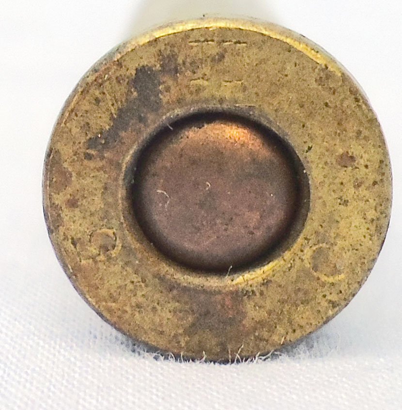 {CATEGORY} - INERT DEACTIVATED. RARE, British, Experimental, 25 Round .303 Feed Strip for the British Model 1893 Gatling Gun. - O 2283 INERT DEACTIVATED. RARE, British, Experimental, 25 Round .303 Feed Strip for the British Model 1893 Gatling Gun. - O 2283 Various Other Ammunition