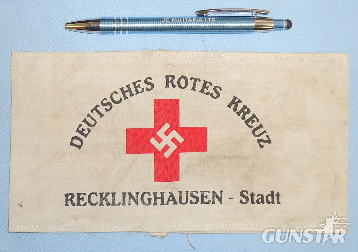 Original* Nazi DEUTSCHES ROTES KREUZ  (Red Cross) Armband. N 107. Original* Nazi DEUTSCHES ROTES KREUZ  (Red Cross) Armband. N 107.  Antique & Militaria in 
