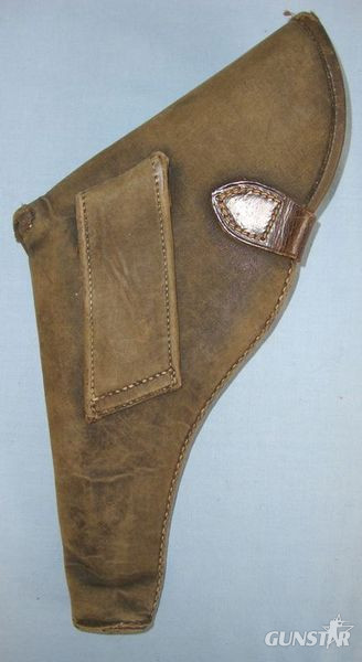 WW1 Pattern, British Royal Marines Officer WW1 Pattern, British Royal Marines Officer's Leather Holster Covered In Olive Li Care & Storage