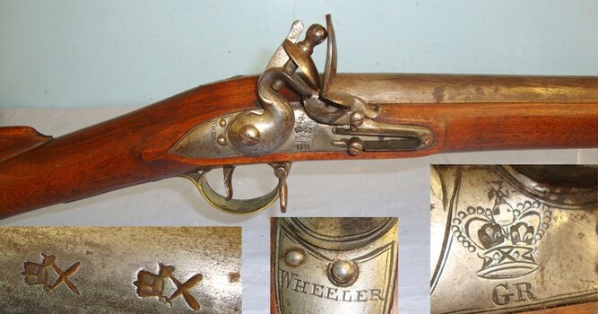 Wheeler Musket Calibre Flintlock Musket. Sn 21851:3  Muzzleloader .750 Nitro Express Rifle