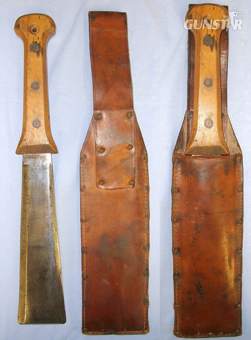  SCARCE**Vietnam War Era U.S. Patent CIA Handler Stecher Haxit Survival / Fighting Machete By Taylor Eye Witness Sheffield England & Scabbard. Sn 23552  Other Blade