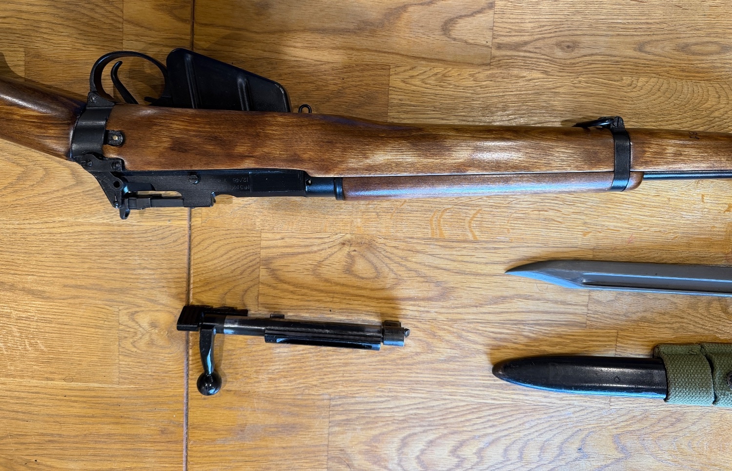 Lee Enfield Jungle Carbine No.5 1946 with bayonet Bolt Action .303 Rifle - {CATEGORY} in 