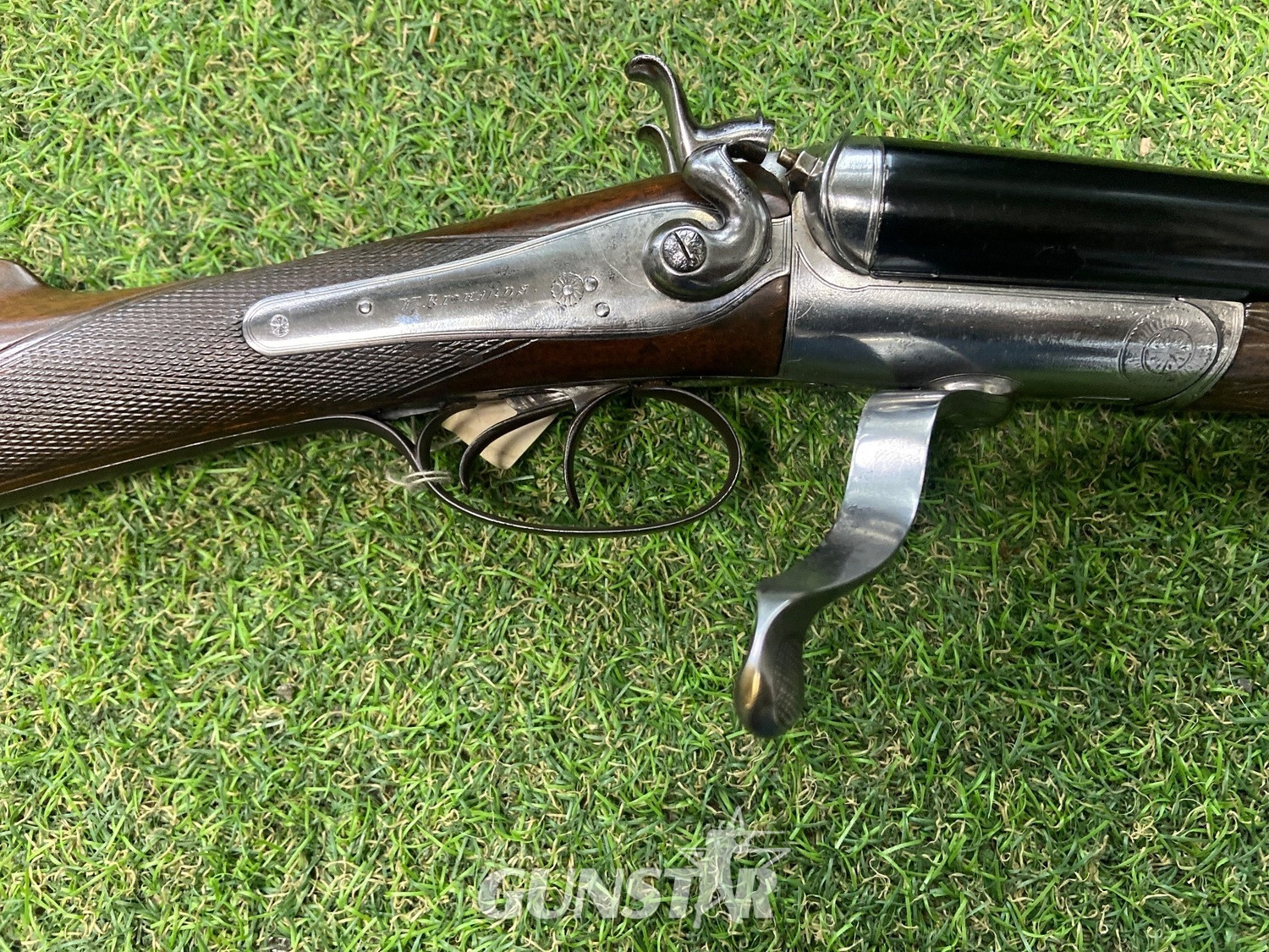 {CATEGORY} - W. Richards 12g hammer Side By Side 12 Bore/gauge in 