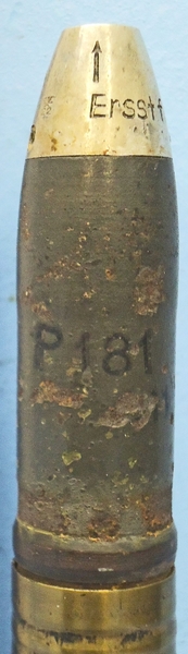 INERT DEACTIVATED. German, WW2, 1938 Dated, 20mm Soluthern (20x138B) (Flak 30 & 38) High Explosive (HE) Practice Round. - O 1936 INERT DEACTIVATED. German, WW2, 1938 Dated, 20mm Soluthern (20x138B) (Flak 30 & 38) High Explosive (HE) Practice Round. - O 1936  Other Ammunition - {CATEGORY} in 