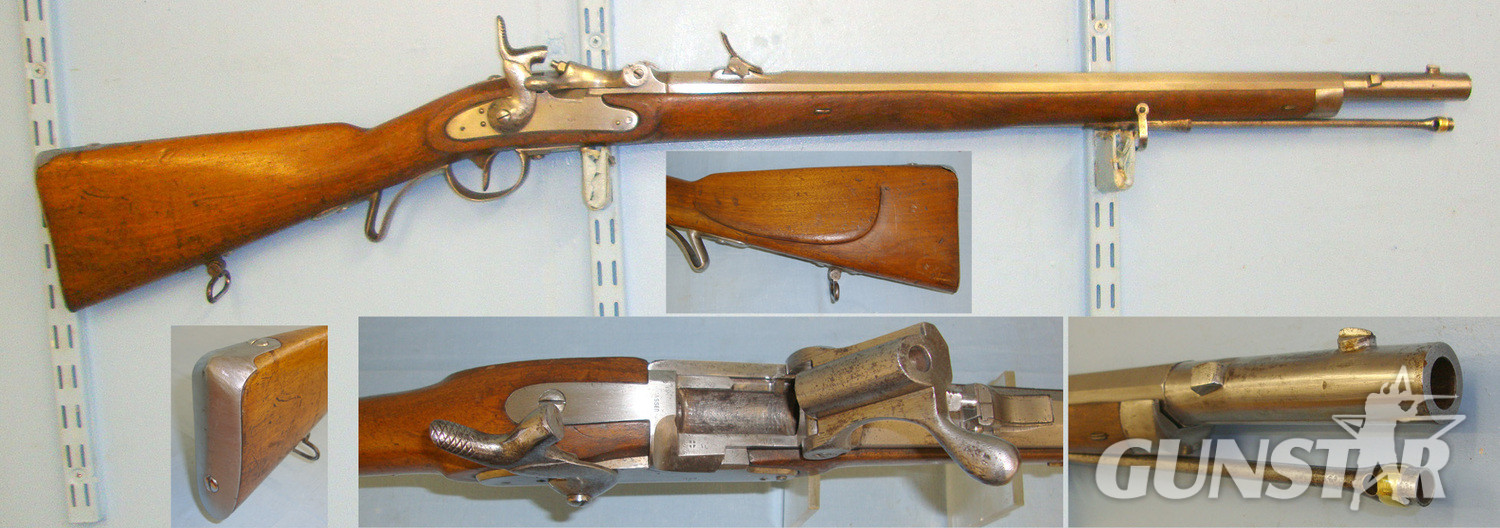 Steyr Converted To 11x58R Cartridge Werndl Breech Loading. Sn 20731 Single Shot 11 mm Rifle in 