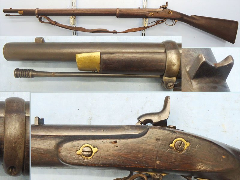 Royal Small Arms Factory (Enfield) Enfield, Pattern 1858, Native Sergeants, Smoothbore .650” Percussion Musket, Marked to the Excise & Salt Protectorate. Sn - 22426:14 Single Shot .65 Cal Muzzleloader Rifle