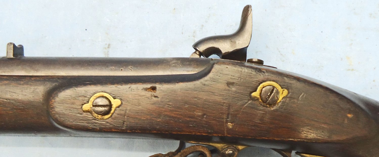 {CATEGORY} - Royal Small Arms Factory (Enfield) Enfield, Pattern 1858, Native Sergeants, Smoothbore .650” Percussion Musket, Marked to the Excise & Salt Protectorate. Sn - 22426:14 Single Shot .65 Cal Muzzleloader Rifle