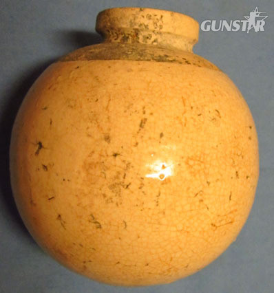 Japanese Type 4 Ceramic Fragmentation Hand Grenade Japanese Type 4 Ceramic Fragmentation Hand Grenade Antique & Militaria