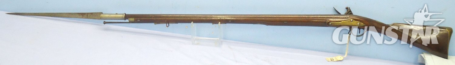 Napoleonic War Era, Fine Quality, Duke of Richmond’s Pattern Musket, Short Land Pattern, Brown Bess .75 inch Calibre, Smooth Bore Antique Musket & Bayonet to the Thoresby Volunteers, Pierrepont Family Engraved Escutcheon ex Thoresby Hall Collection.Sn - Napoleonic War Era, Fine Quality, Duke of Richmond’s Pattern Musket, Short Land Pattern, Brown Bess .75 inch Calibre, Smooth Bore Antique Musket & Bayonet to the Thoresby Volunteers, Pierrepont Family Engraved Escutcheon ex Thoresby Hall Collection.Sn - Muzzleloader Various Rifle - {CATEGORY}