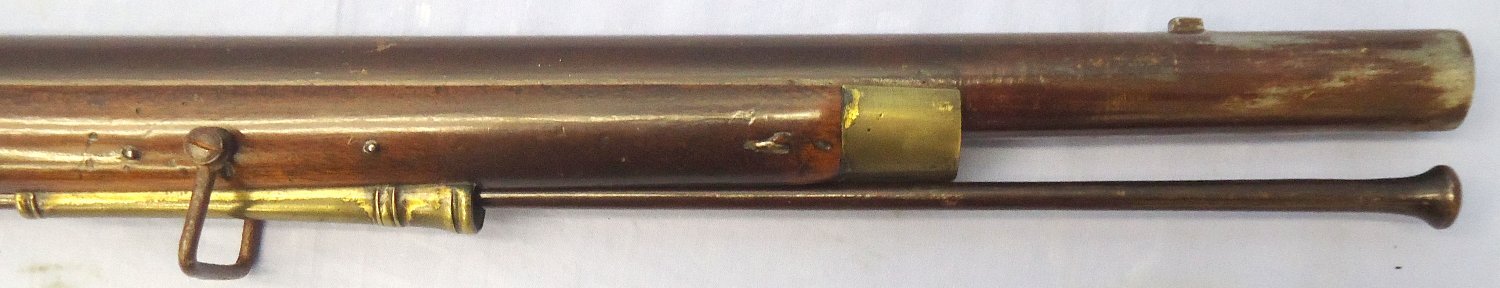 {CATEGORY} - Napoleonic War Era, Fine Quality, Duke of Richmond’s Pattern Musket, Short Land Pattern, Brown Bess .75 inch Calibre, Smooth Bore Antique Musket & Bayonet to the Thoresby Volunteers, Pierrepont Family Engraved Escutcheon ex Thoresby Hall Collection.Sn - Napoleonic War Era, Fine Quality, Duke of Richmond’s Pattern Musket, Short Land Pattern, Brown Bess .75 inch Calibre, Smooth Bore Antique Musket & Bayonet to the Thoresby Volunteers, Pierrepont Family Engraved Escutcheon ex Thoresby Hall Collection.Sn - Muzzleloader Various Rifle