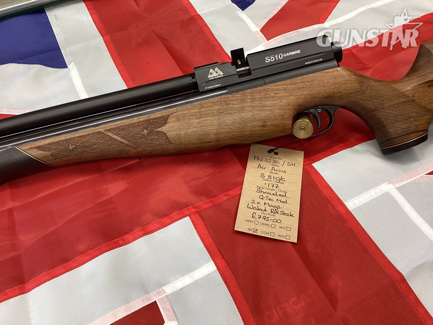 Air Arms S510 CARBINE WALNUT  .177