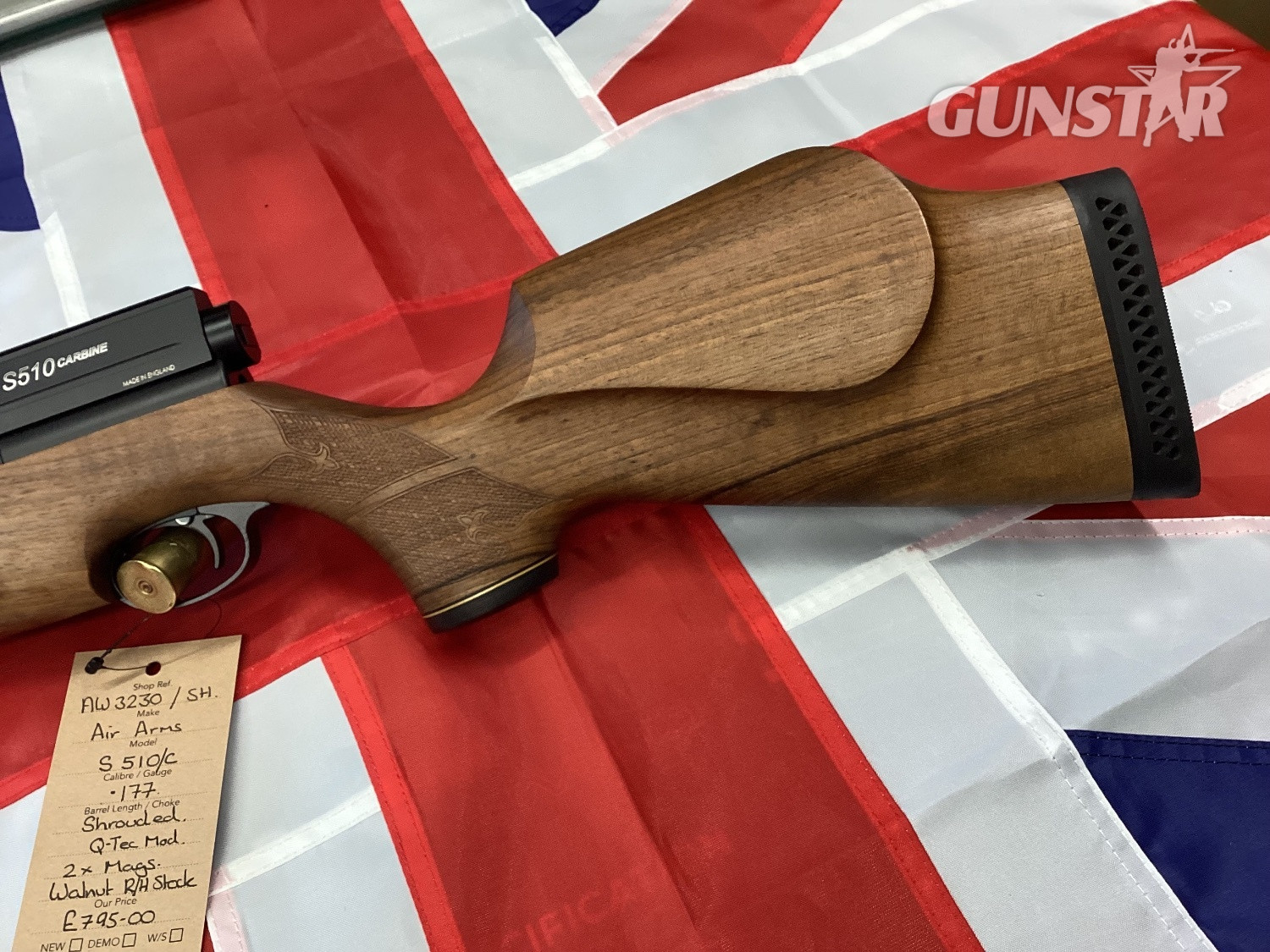 Air Arms S510 CARBINE WALNUT  .177 - {CATEGORY}