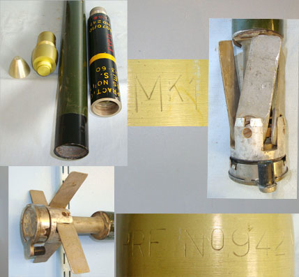  INERT DEACTIVATED. British Air To Ground Unguided Aircraft Rocket With 3.25 lbs  INERT DEACTIVATED. British Air To Ground Unguided Aircraft Rocket With 3.25 lbs  Antique & Militaria