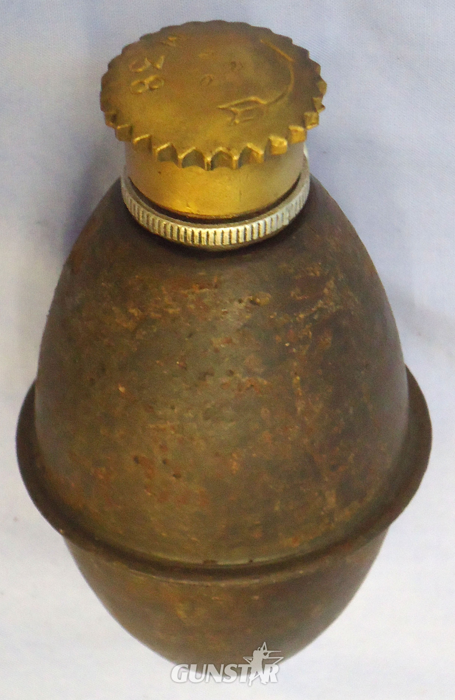 INERT DEACTIVATED. WW2, Yugoslavian, 1940 Dated, M38 Offensive Hand Grenade. - O 2075 INERT DEACTIVATED. WW2, Yugoslavian, 1940 Dated, M38 Offensive Hand Grenade. - O 2075  Other Ammunition