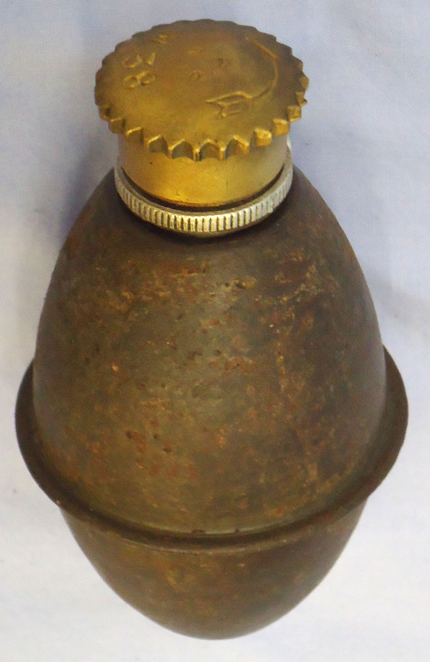 INERT DEACTIVATED. WW2, Yugoslavian, 1940 Dated, M38 Offensive Hand Grenade. - O 2075 INERT DEACTIVATED. WW2, Yugoslavian, 1940 Dated, M38 Offensive Hand Grenade. - O 2075  Other Ammunition