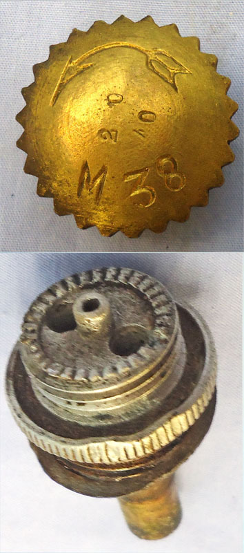  INERT DEACTIVATED. WW2, Yugoslavian, 1940 Dated, M38 Offensive Hand Grenade. - O 2075 INERT DEACTIVATED. WW2, Yugoslavian, 1940 Dated, M38 Offensive Hand Grenade. - O 2075  Other Ammunition
