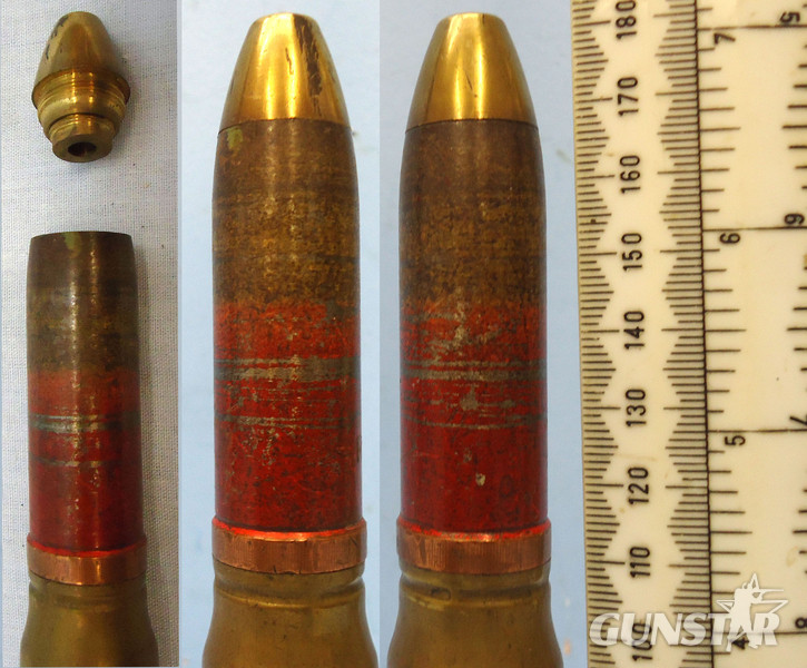  INERT DEACTIVATED. British, 1944 Dated, 20mm Hispano-Suiza (20x110) HS 404 Aircraft Cannon High Explosive Incendiary (HEI) Round. - O 1818 INERT DEACTIVATED. British, 1944 Dated, 20mm Hispano-Suiza (20x110) HS 404 Aircraft Cannon High Explosive Incendiary (HEI) Round. - O 1818  Other Ammunition
