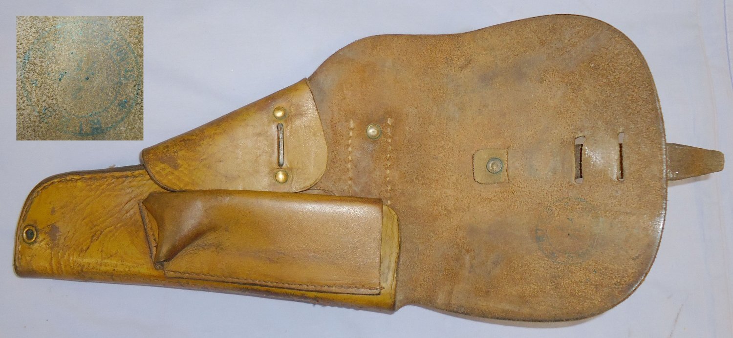 Rare* French Foreign Legion & WW2 Era Tan/ Sand Leather Holster for Large Frame MAB Semi-Automatic Service Pistols. Sn 10536. Rare* French Foreign Legion & WW2 Era Tan/ Sand Leather Holster for Large Frame MAB Semi-Automatic Service Pistols. Sn 10536. Antique & Militaria