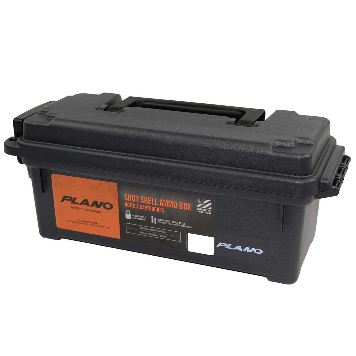 Plano Shot Shell Ammo Box, Compact, Black Care & Storage - {CATEGORY}