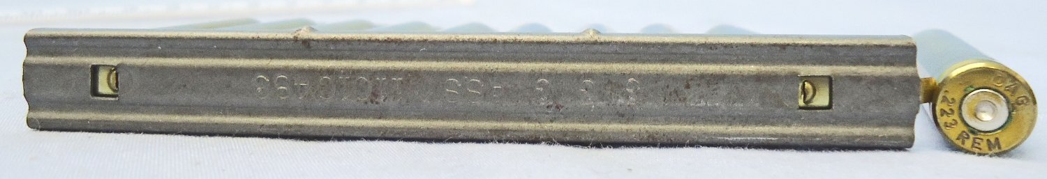 INERT DEACTIVATED. American Armalite AR 15, .223 (5.56mm*45) NATO, 10 Round Stripper Clip Containing 10 Ball Rounds. - O 2287Om INERT DEACTIVATED. American Armalite AR 15, .223 (5.56mm*45) NATO, 10 Round Stripper Clip Containing 10 Ball Rounds. - O 2287 Various Other Ammunition